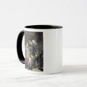 ジャンヌダルクは刑務所1866年で侮辱しました マグカップ (正面左)