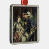 ジャンヌダルクは刑務所1866年で侮辱しました メタルオーナメント (右)