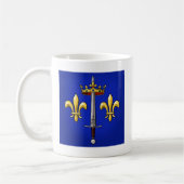 ジャンヌダルクJeanne D'Arcの紋章学 コーヒーマグカップ (左)
