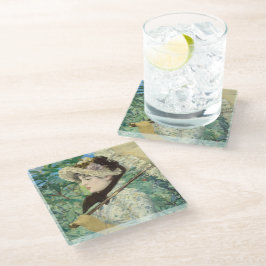 ジャンヌ春エドアルドマネ ガラスコースター