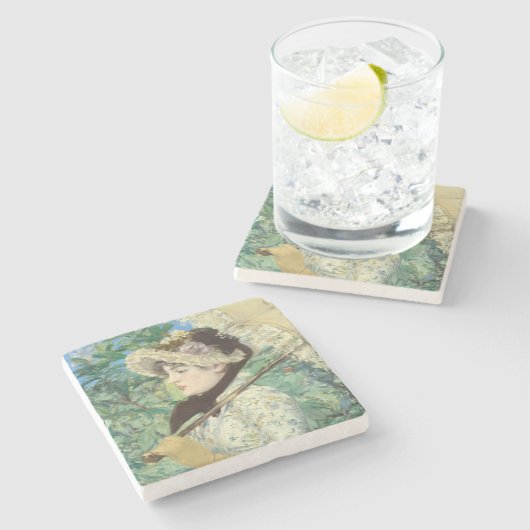 ジャンヌ春エドアルドマネ ストーンコースター (横)