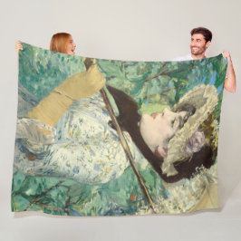 ジャンヌ春エドアルドマネ フリースブランケット