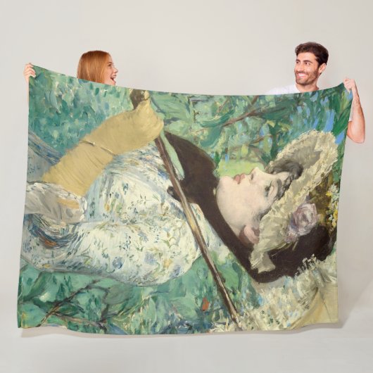 ジャンヌ春エドアルドマネ フリースブランケット (インサイチュ)