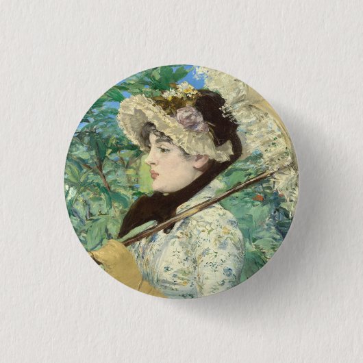 ジャンヌ春エドアルドマネ 缶バッジ (正面)