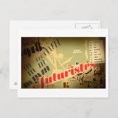 ジャンヌ語：フチュリステス ポストカード (正面/裏面)