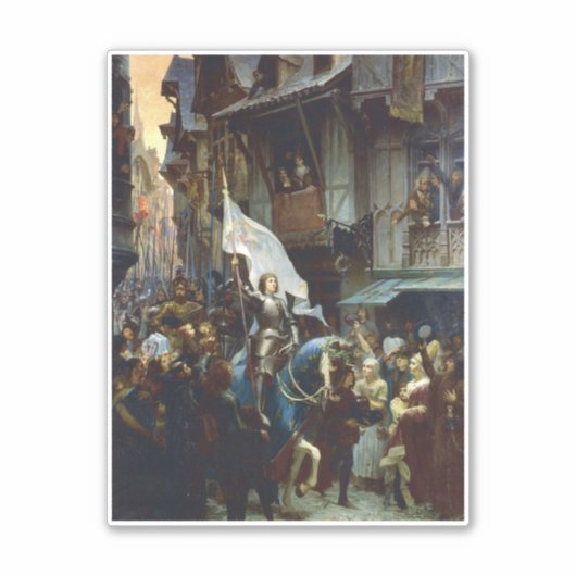 ジャンヌ・ダルクがオルレアンに入る シール (正面)