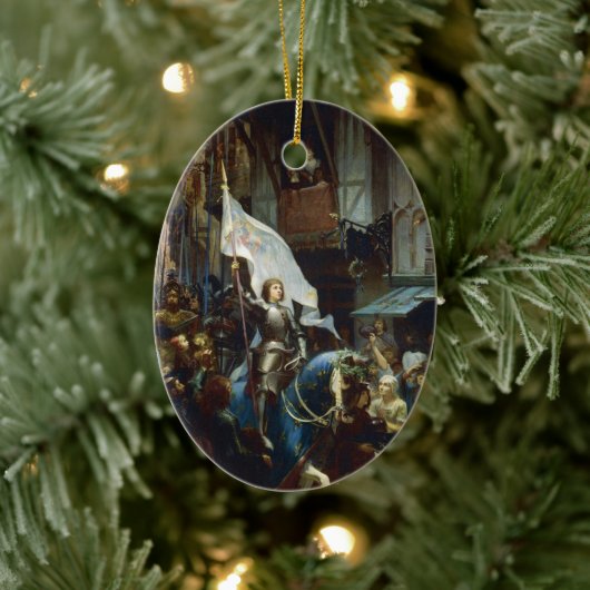 ジャンヌ・ダルクがオルレアンに入る セラミックオーナメント (ツリー)