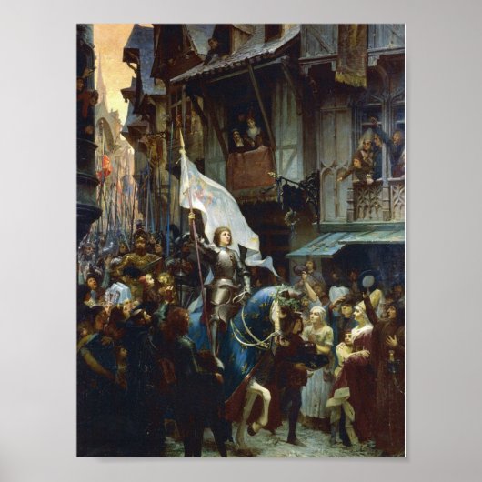 ジャンヌ・ダルクがオルレアンに入る ポスター (正面)