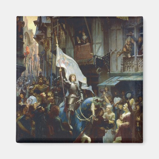 ジャンヌ・ダルクがオルレアンに入る マグネット (正面)