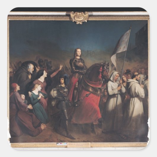 ジャンヌ・ダルクのオルレアンへの侵入 スクエアシール (正面)