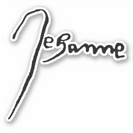 ジャンヌ・ダルクの署名 シール (正面)