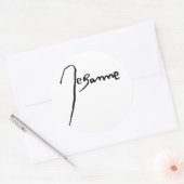 ジャンヌ・ダルクの署名 ラウンドシール (封筒)