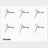 ジャンヌ・ダルクの署名 ラウンドシール (シート)