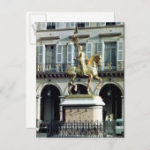 ジャンヌ・ダルクの騎馬像 ポストカード (正面/裏面)