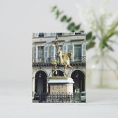 ジャンヌ・ダルクの騎馬像 ポストカード (スタンド正面)