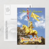 ジャンヌ・ダルク（オルレアンのメイド）像、ニューオーリンズ ポストカード (正面/裏面)