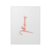 ジャンヌ・ダルク・サン・ジョアン・ハイリージュ・ヨハンナ署名 ノートパッド (回転)