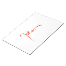 ジャンヌ・ダルク・サン・ジョアン・ハイリージュ・ヨハンナ署名 ノートパッド