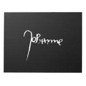 ジャンヌ・ダルク・サン・ジョアン・ハイリージュ・ヨハンナ署名 ノートパッド (正面)