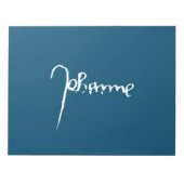 ジャンヌ・ダルク・サン・ジョアン・ハイリージュ・ヨハンナ署名 ノートパッド (正面)