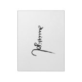 ジャンヌ・ダルク・サン・ジョアン・ハイリージュ・ヨハンナ署名 ノートパッド (回転)