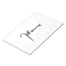 ジャンヌ・ダルク・サン・ジョアン・ハイリージュ・ヨハンナ署名 ノートパッド