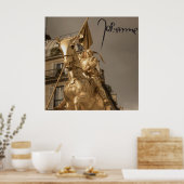 ジャンヌ・ダルク・ヨハンナ・フォン・オルレアンエマニュエル・フレミエ ポスター (キッチン)