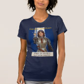 ジャンヌ・ダルク: 戦士の女性、騎士、英雄 Tシャツ (正面)