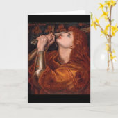 ジャンヌ・ダルクC.1882 by Dante Gabriel Rossetti カード (黄色い花)