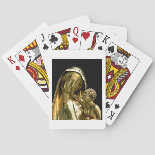 『ジャンヌ・デヴルーヴァージンの遺文集』1339年 トランプ (裏面)