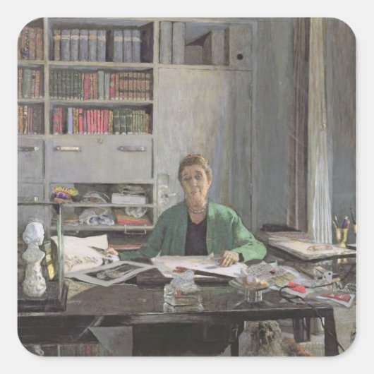 ジャンヌ・ランビン， c.1933 スクエアシール (正面)