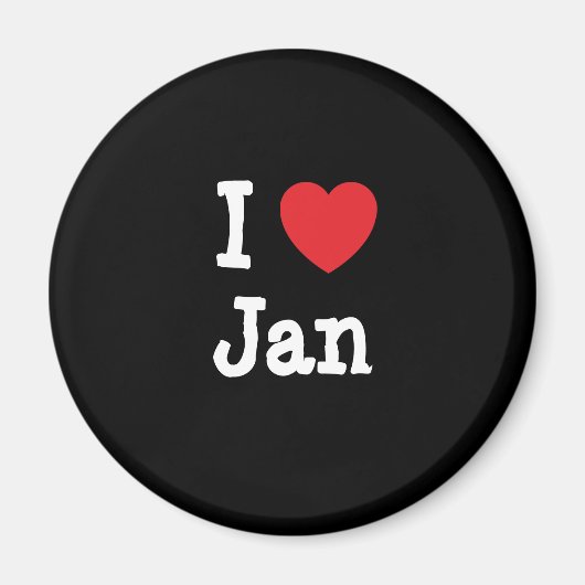 ジャンハートTシャツが大好き マグネット (正面)