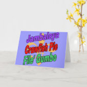 ジャンバラヤクロフィッシュパイケージャン皿 カード (黄色い花)