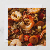 ジャンバラヤ - カジュン料理のご招待！ 招待状 (正面/裏面)