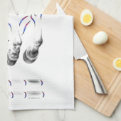 ジャンパスタイリッシュー馬 キッチンタオル (四つ折り)