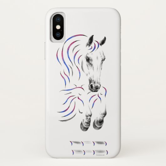 ジャンパスタイリッシュー馬 Case-Mate iPhoneケース (裏面)