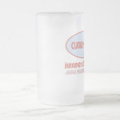 ジャンパーおよび妨害機霜の降りたなビールw.イニシャル フロストグラスビールジョッキ (中央)