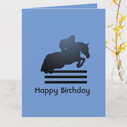 ジャンパーで障害物をクリアする。 カード (黄色い花)