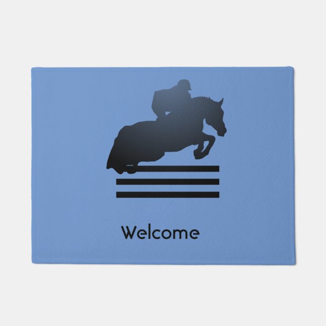 ジャンパーで障害物をクリアする。 ドアマット (正面)