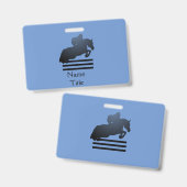 ジャンパーで障害物をクリアする。 バッジ (正面＆裏面)