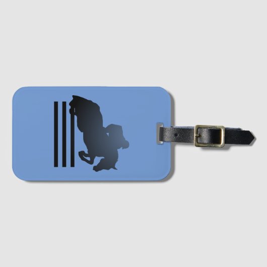 ジャンパーで障害物をクリアする。 ラゲッジタグ (正面横)