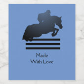 ジャンパーで障害物をクリアする。 ワインラベル (シングルラベル)