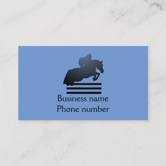 ジャンパーで障害物をクリアする。 名刺 (正面)