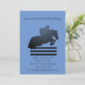 ジャンパーで障害物をクリアする。 招待状 (スタンド正面)