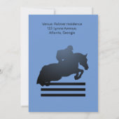 ジャンパーで障害物をクリアする。 招待状 (裏面)