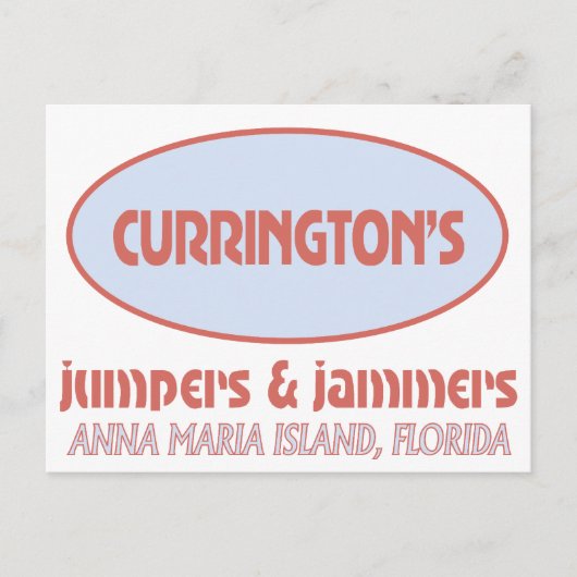 ジャンパーとジャマーのはがき ポストカード (正面)