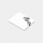 ジャンパーに灰色の馬のポスト・イットを示して下さい ポストイット (アングル)