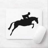 ジャンパーの馬のシルエット マウスパッド (マウス)