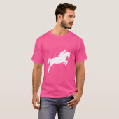 ジャンパーガール乗馬馬馬馬馬馬馬飛び Tシャツ (正面フル)