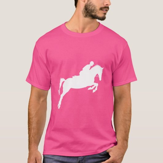 ジャンパーガール乗馬馬馬馬馬馬馬飛び Tシャツ (正面)